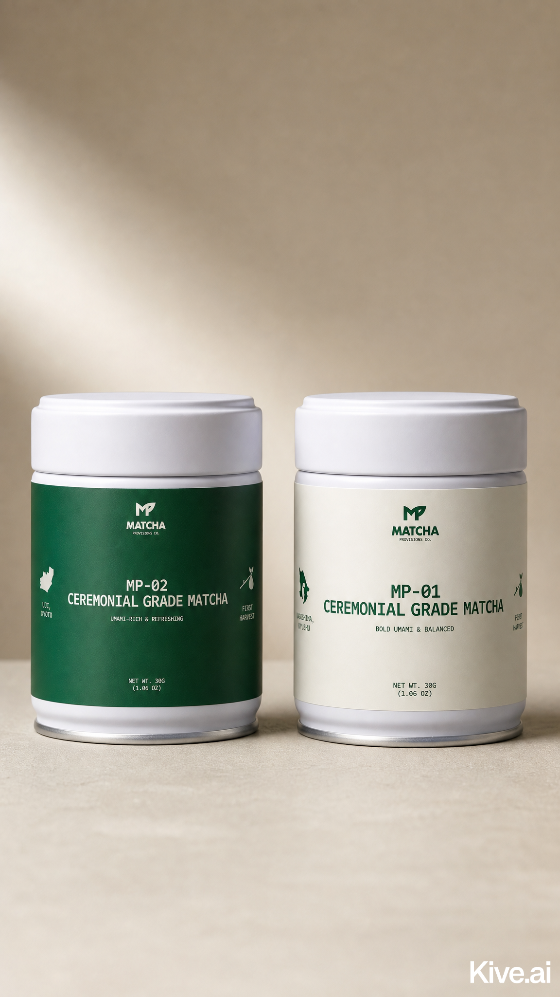 The Discovery Pair — Compare Ceremonial Grade Matcha from Kagoshima & Uji, Japan