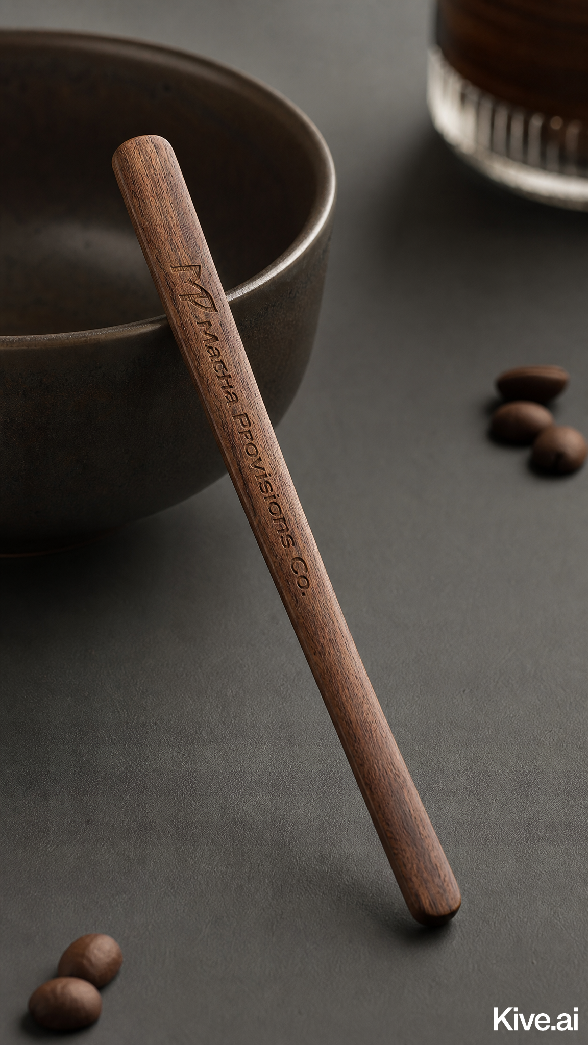 Black Walnut Matcha Stirring Wand